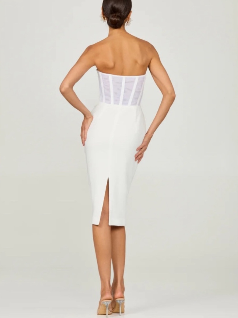 HELSI New and unworn Kaia Floral Appliqué Strapless Dress, Sz Sm - Picture 5 of 7